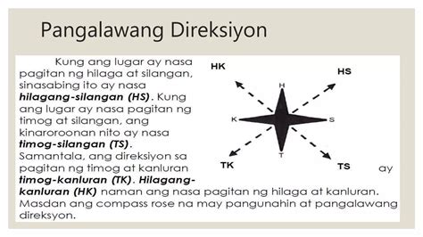 kahulugan ng pangunahing direksyon|Pangunahing Direksyon at Pangalawang Direksyon.